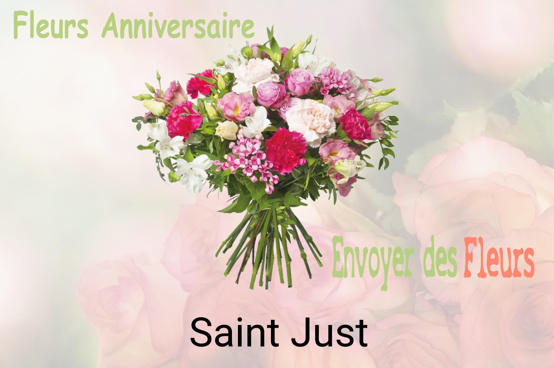 Bouquet de fleurs d’anniversaire livré à Saint-Just