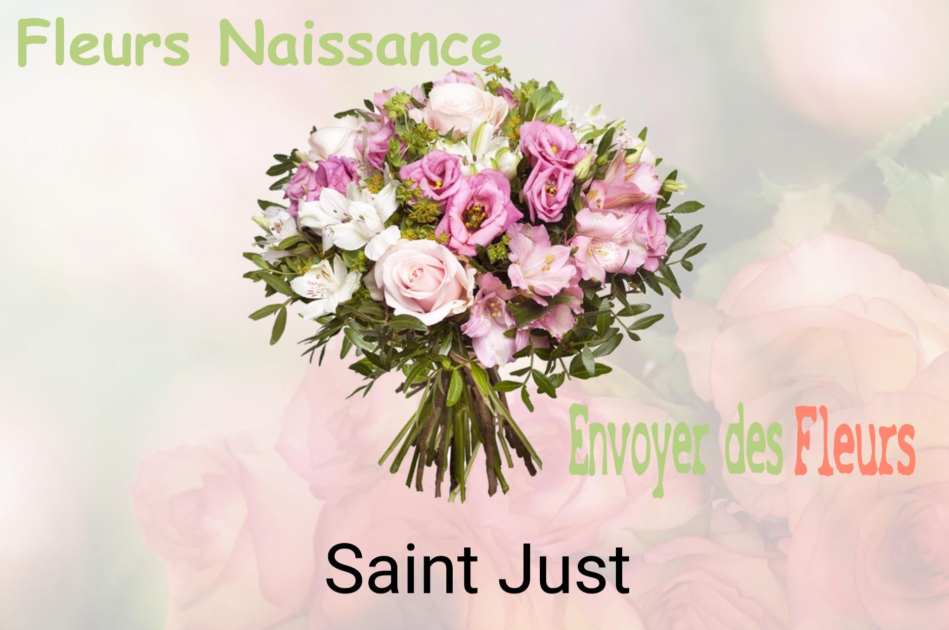 Bouquet de fleurs de naissance livré à Saint-Just
